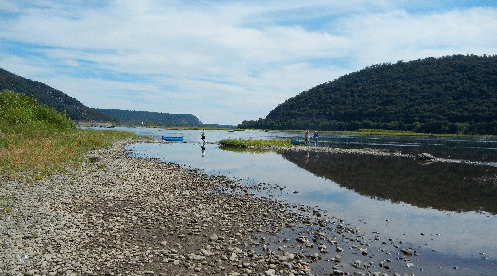 Ridges from shore